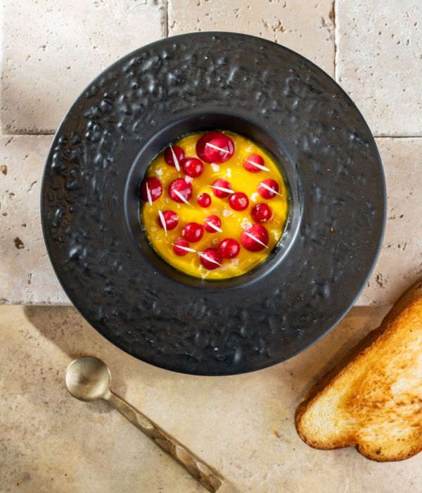 Foie Gras Cream with Tokaji Aszú, Red Currant and Brioche