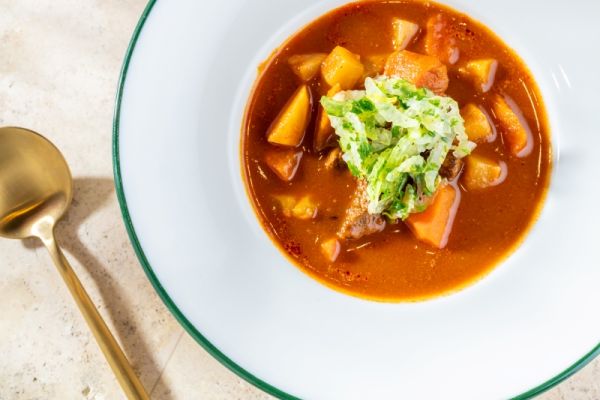 Goulash Soup with Dumplings