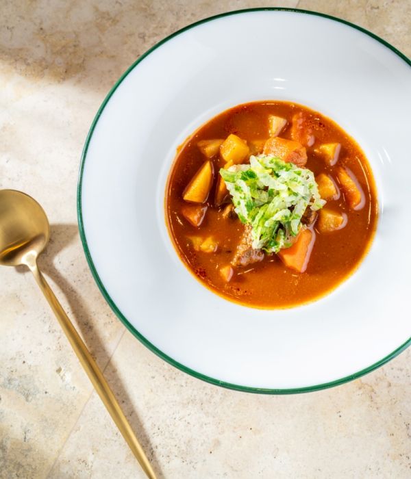Goulash Soup with Dumplings
